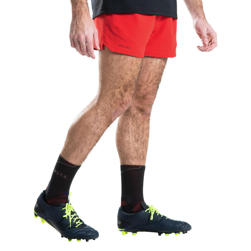 Calções de Rugby Homem R500 Vermelho