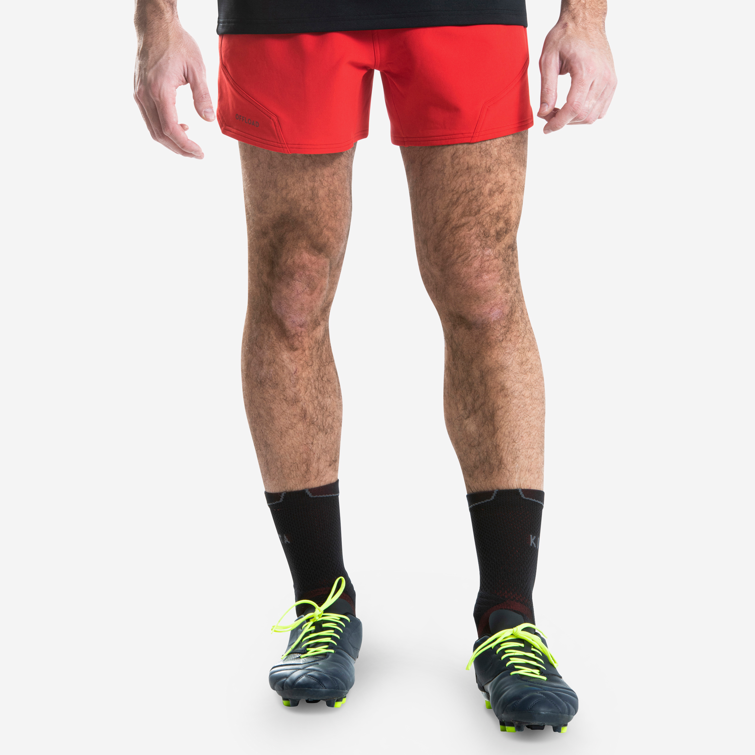 Short de rugby homme - r500 rouge - Rugby - OFFLOAD- Clubs - Entreprises - Collectivités - Associations