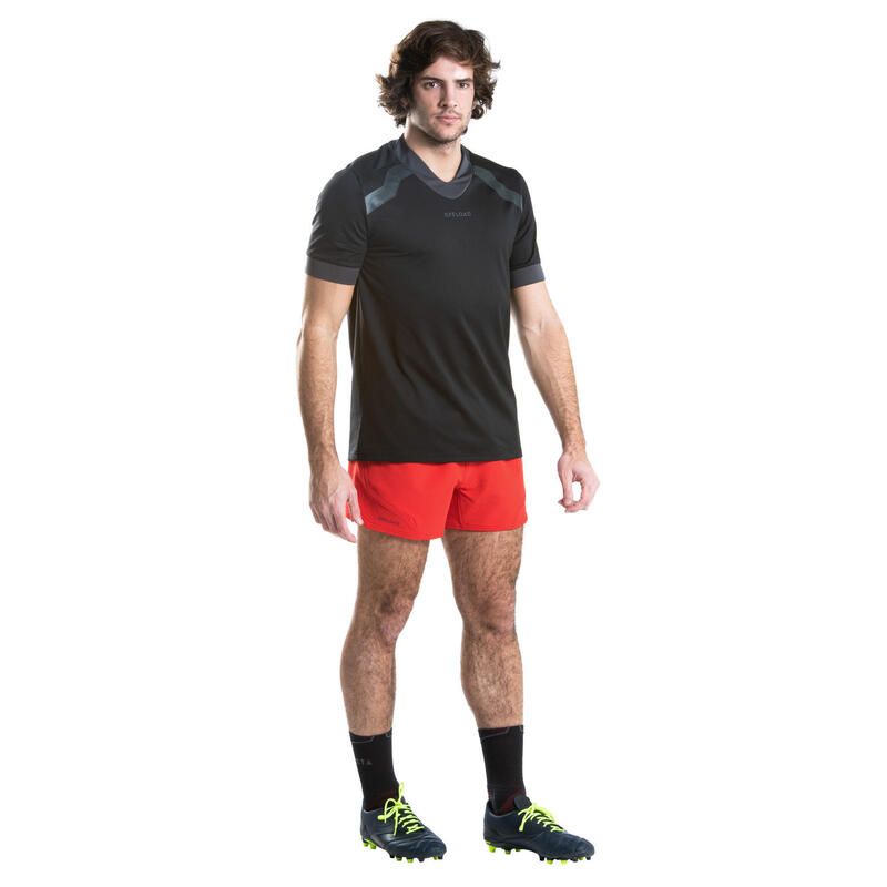 Calções Rugby R500 Homem Vermelho