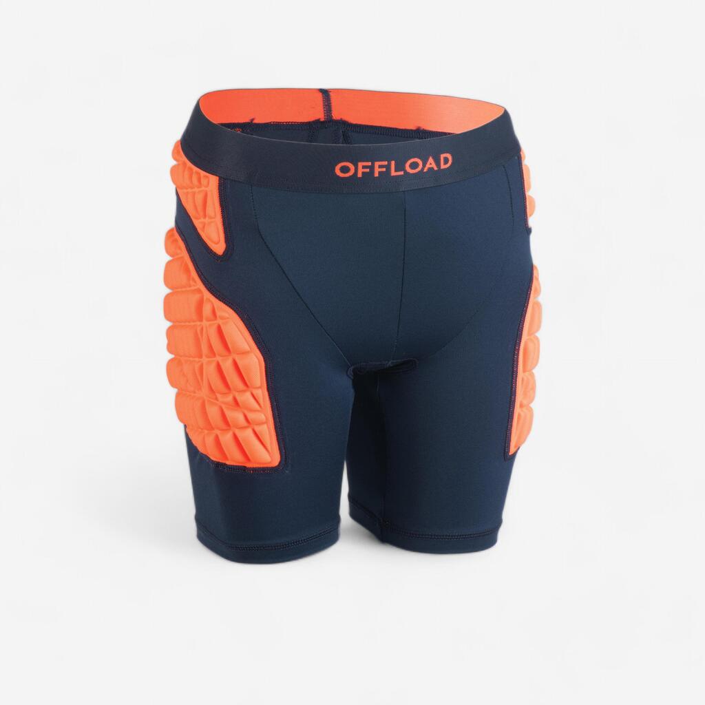 Kids’ Protective Rugby Undershorts R500 - Orange