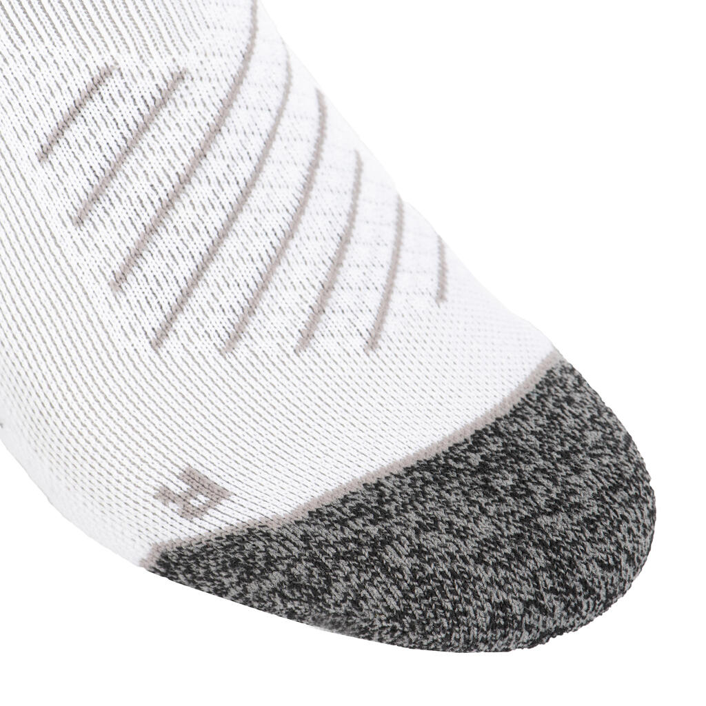 Adult Non-Slip Mid-Cut Rugby Socks R500 - White