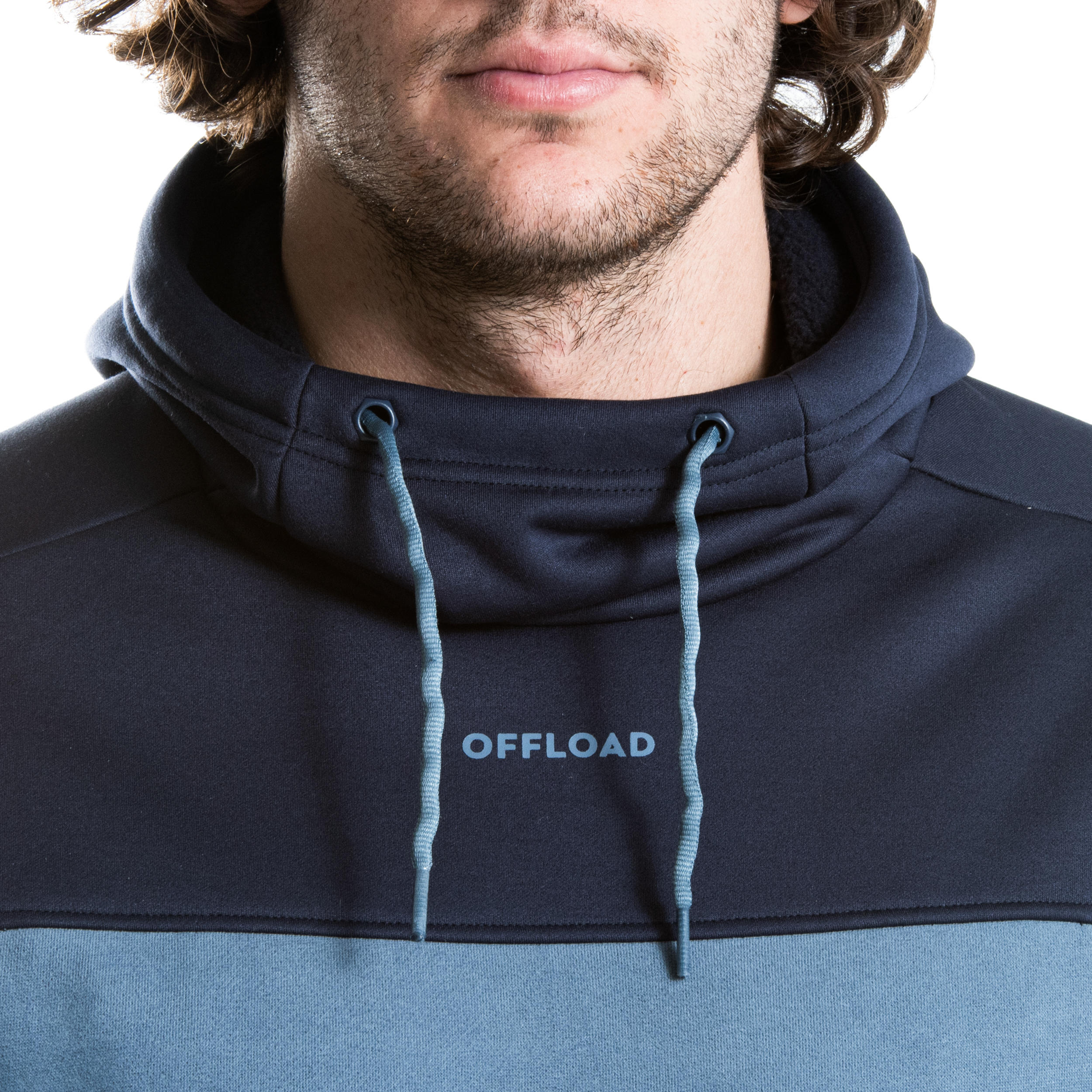 Men's Rugby Hooded Sweatshirt R500 - Blue 3/47