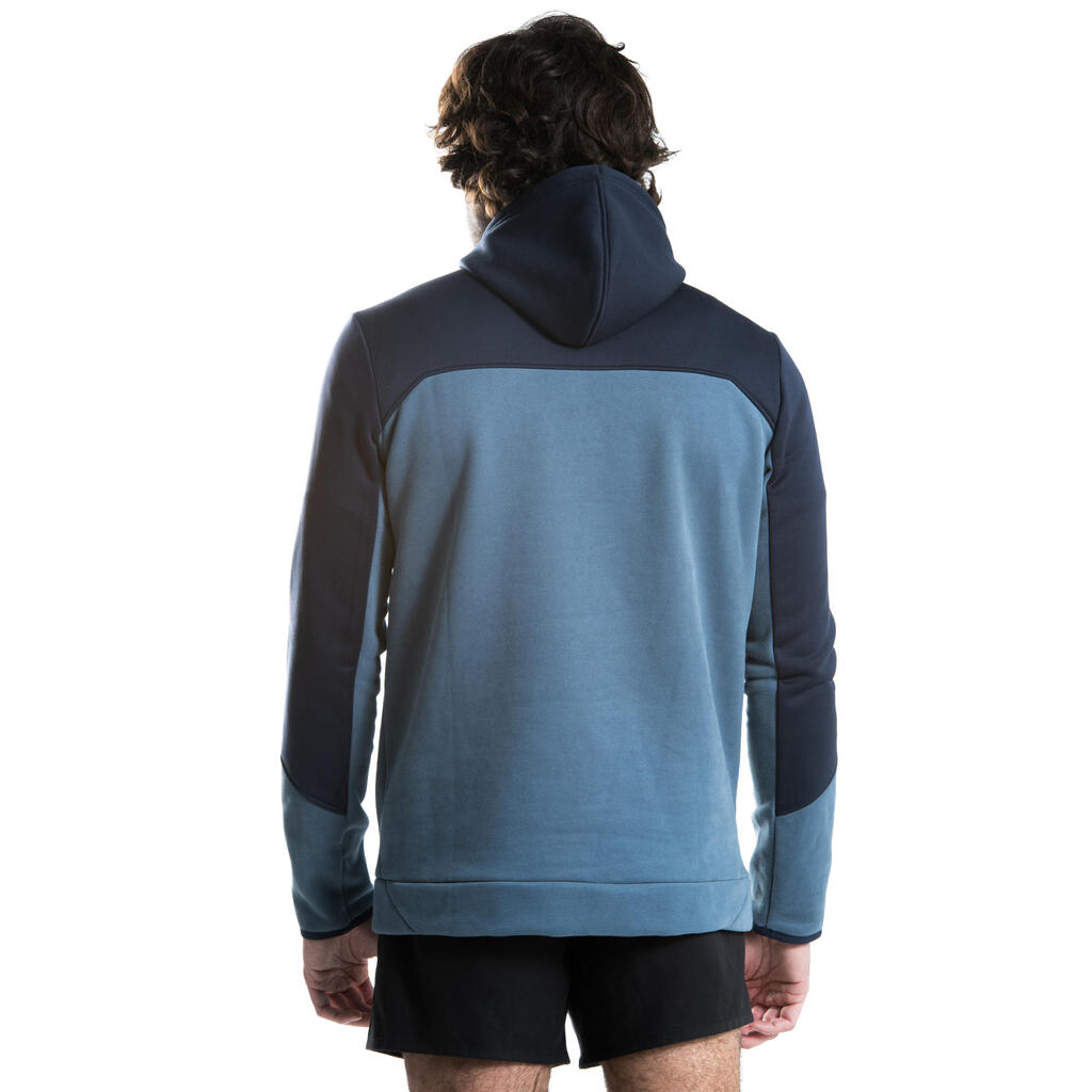 Rugby-Hoodie Kapuzen-Sweatshirt R500 Herren blau