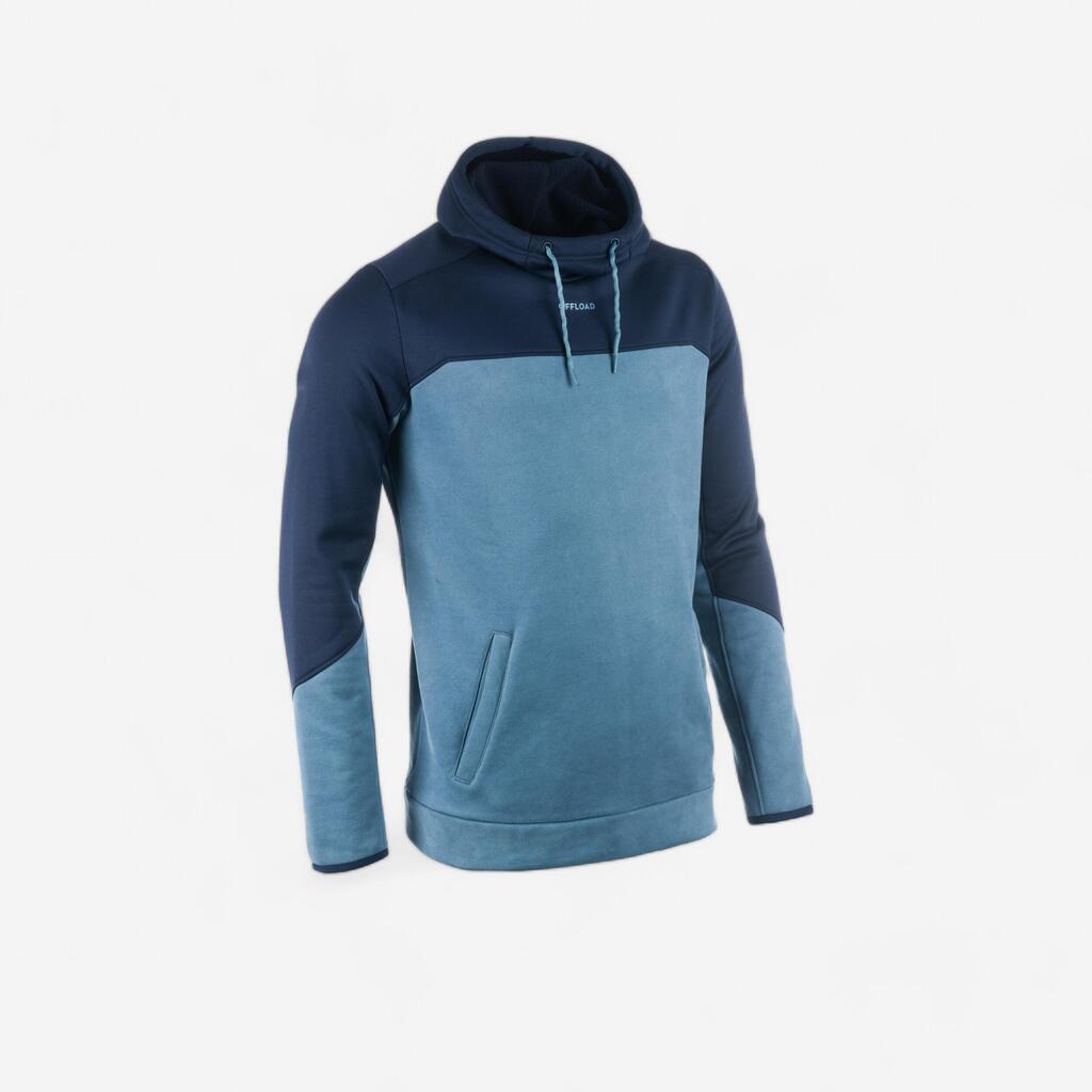 Men's Rugby Hooded Sweatshirt R500 - Blue