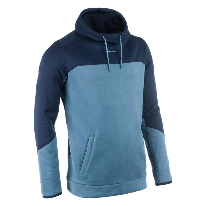 Men's Rugby Hooded Sweatshirt R500 - Blue OFFLOAD - Decathlon
