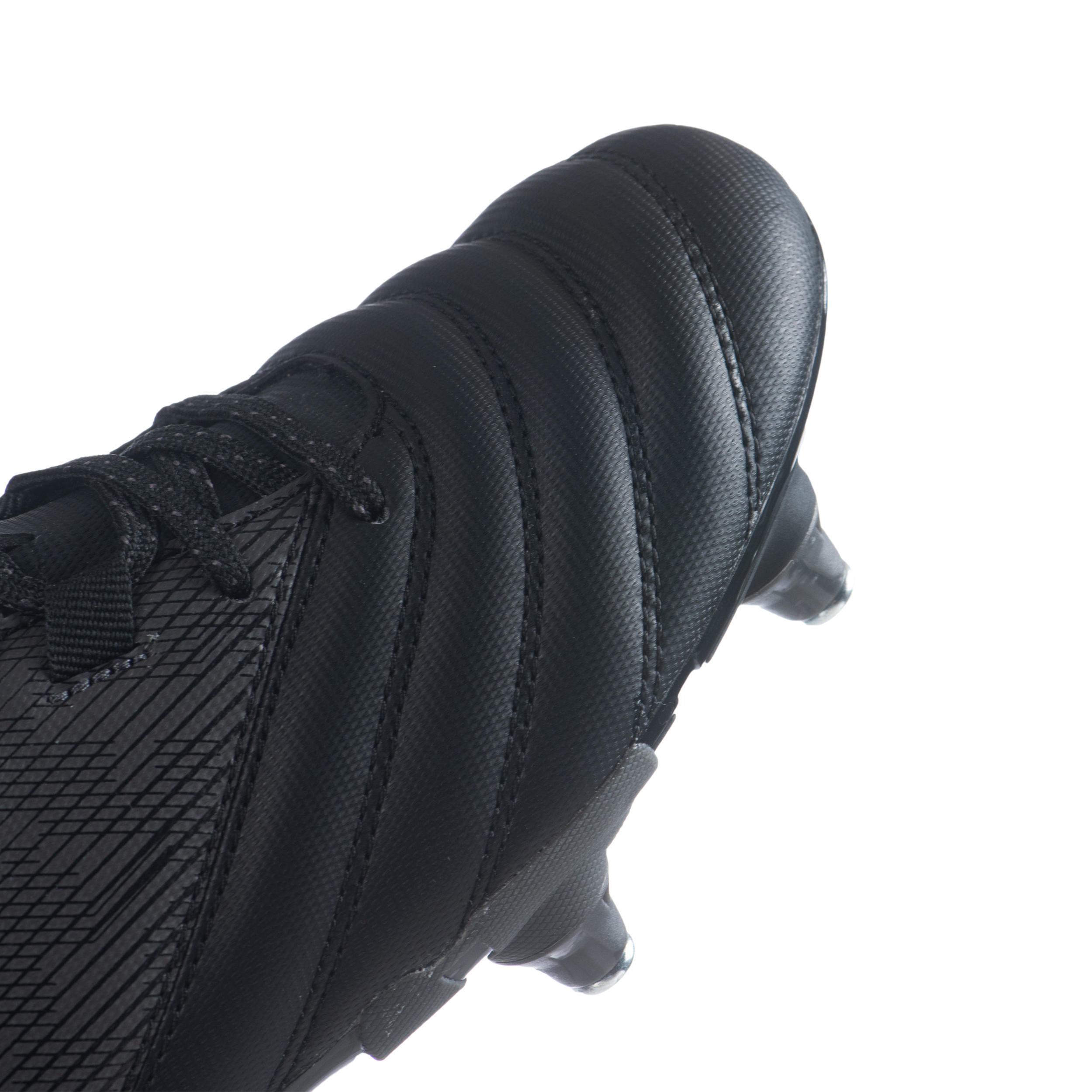 Kids' Soft Ground Studded Rugby Boots R500 SG - Black 5/7