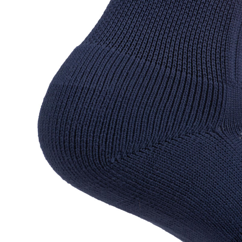 Chaussettes de rugby Femme - R500 corail bleu marine