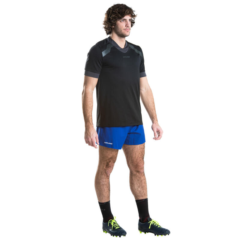 Short rugby R100 blu
