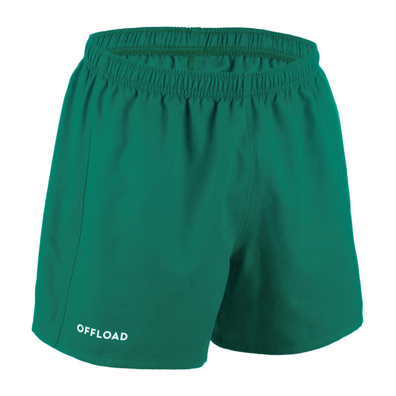 SHORT CLUB RUGBY SANS POCHE R100 adulte vert