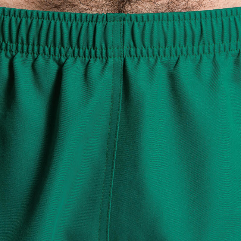 Felnőtt rövidnadrág rögbihez R100, zseb nélkül, zöld