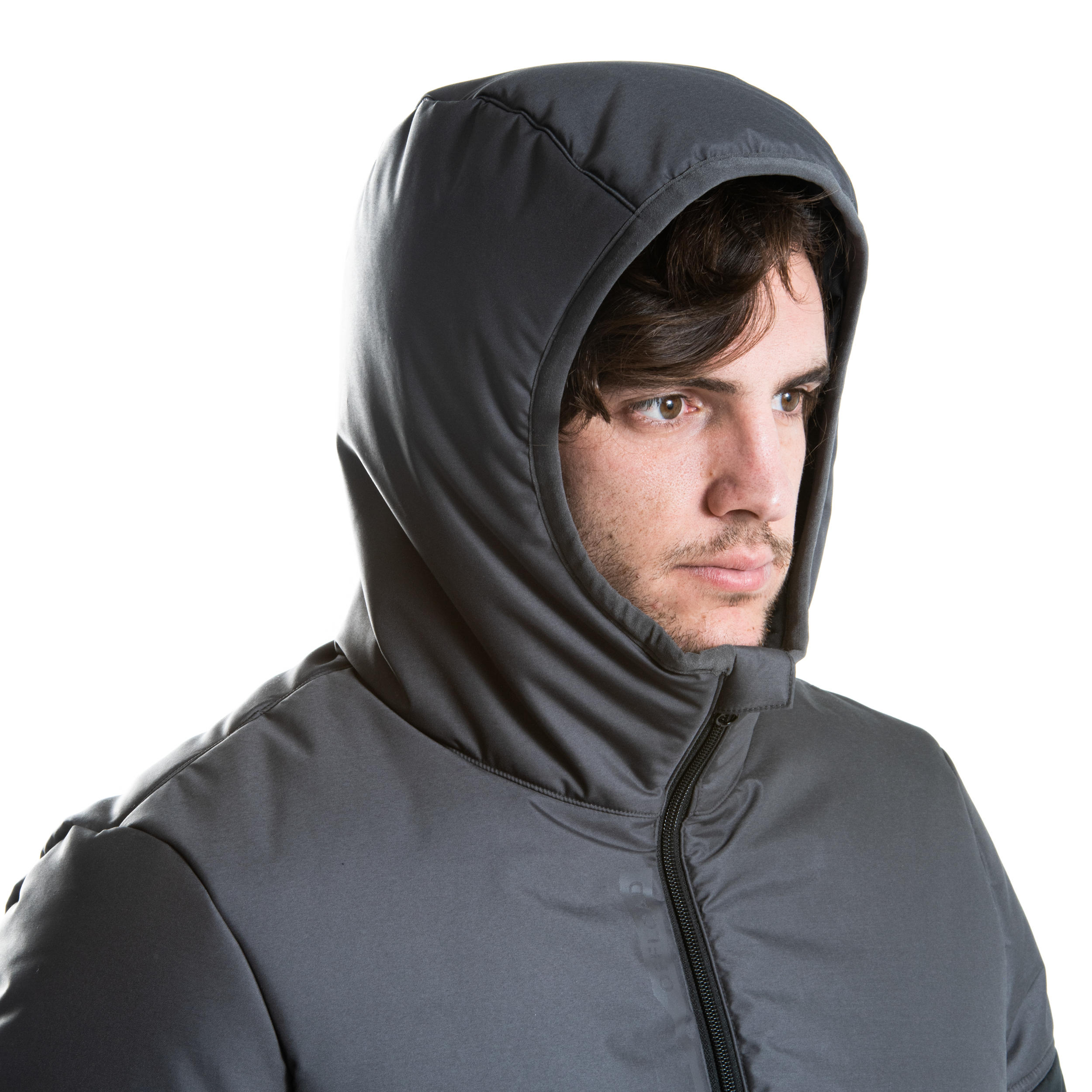 Adult Rugby Club Coach Short Parka R500 - Black 6/13