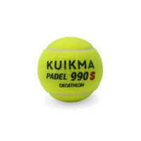 Tripack pelota de pádel con presión - Kuikma PB 990 Speed