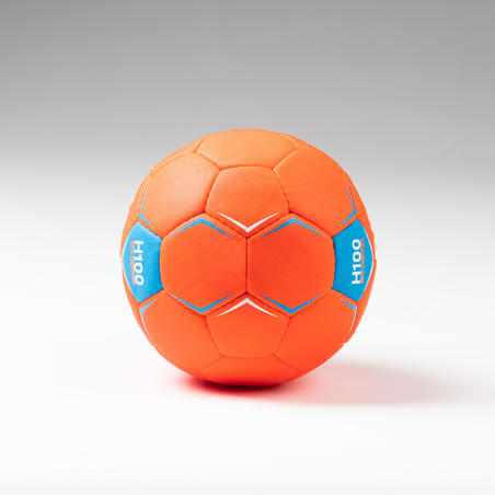 Гандбольний м'яч H100 Soft дитячий, розмір 0 - Помаранчевий