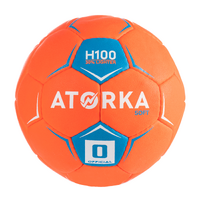 Ballon de handball enfant H100 soft T0 orange