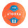 Мяч гандбольный размер 0 детский оранжево-синий H100 SOFT Atorka