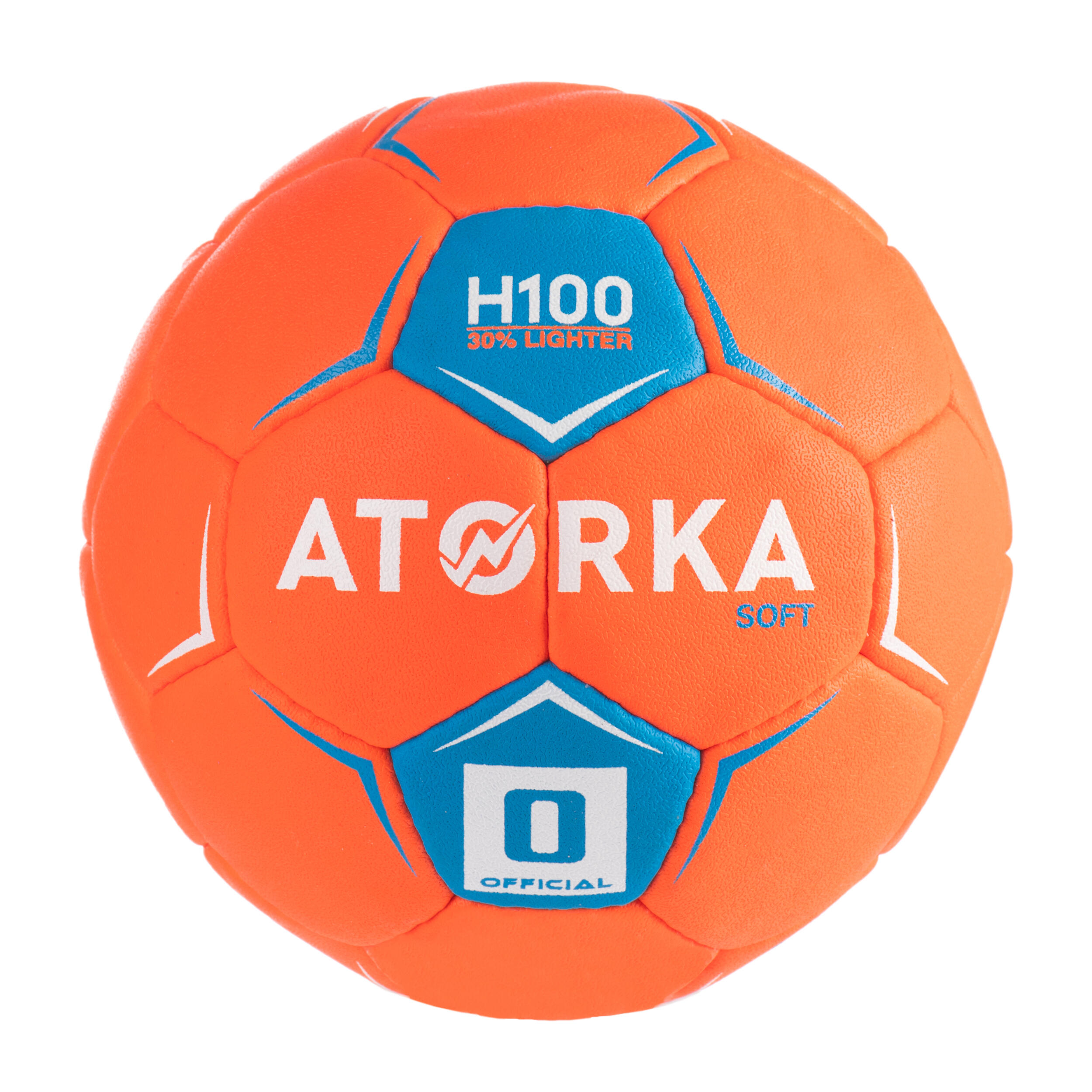Minge Handbal H100 SOFT Mărimea 0 Portocaliu Copii ATORKA imagine noua