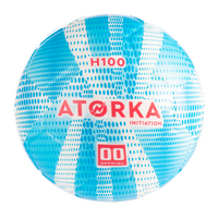 Ballon de handball enfant H100 initiation T00 bleu/blanc