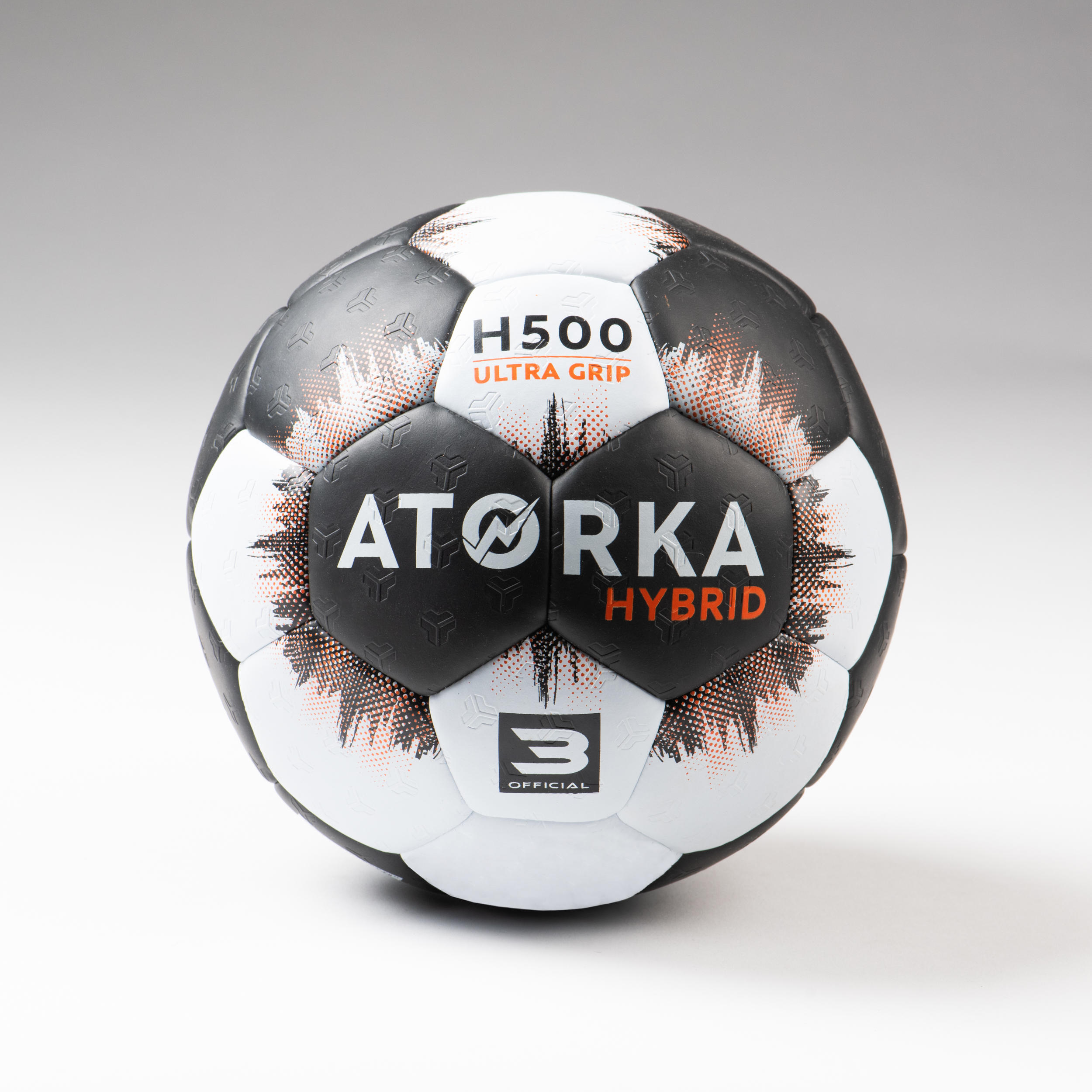 Bola de Andebol Homem H500 T3 Preto/Cinzento 2/5
