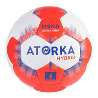 Handball Hybrid Größe 1 Kinder grau/rot