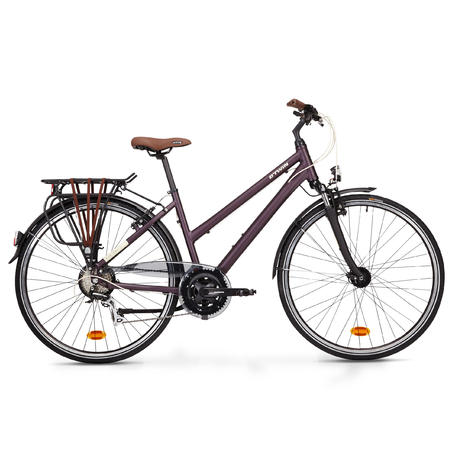 Міський велосипед Hoprider 500 для дальніх поїздок, з низькою рамою
