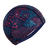 Bonnet de bain en maille enduite - tissu imprimé - taille l - canopa bleu rose