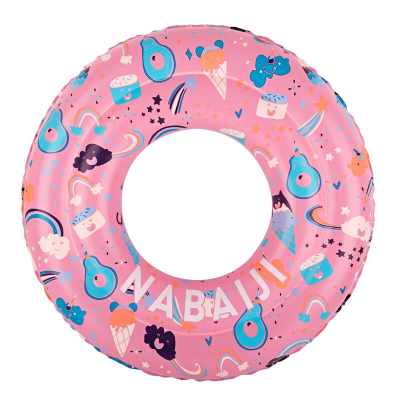 Kids' Inflatable pool ring 65 cm 6-9 Years - Pink