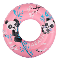 Bouée piscine gonflable 51 cm rose imprimé &quot;PANDAS&quot; pour enfant 3-6 ans
