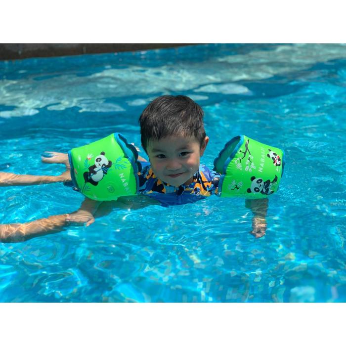 15 30 kg Children’s Inner Fabric Swimming Armbands Blue "Pirate