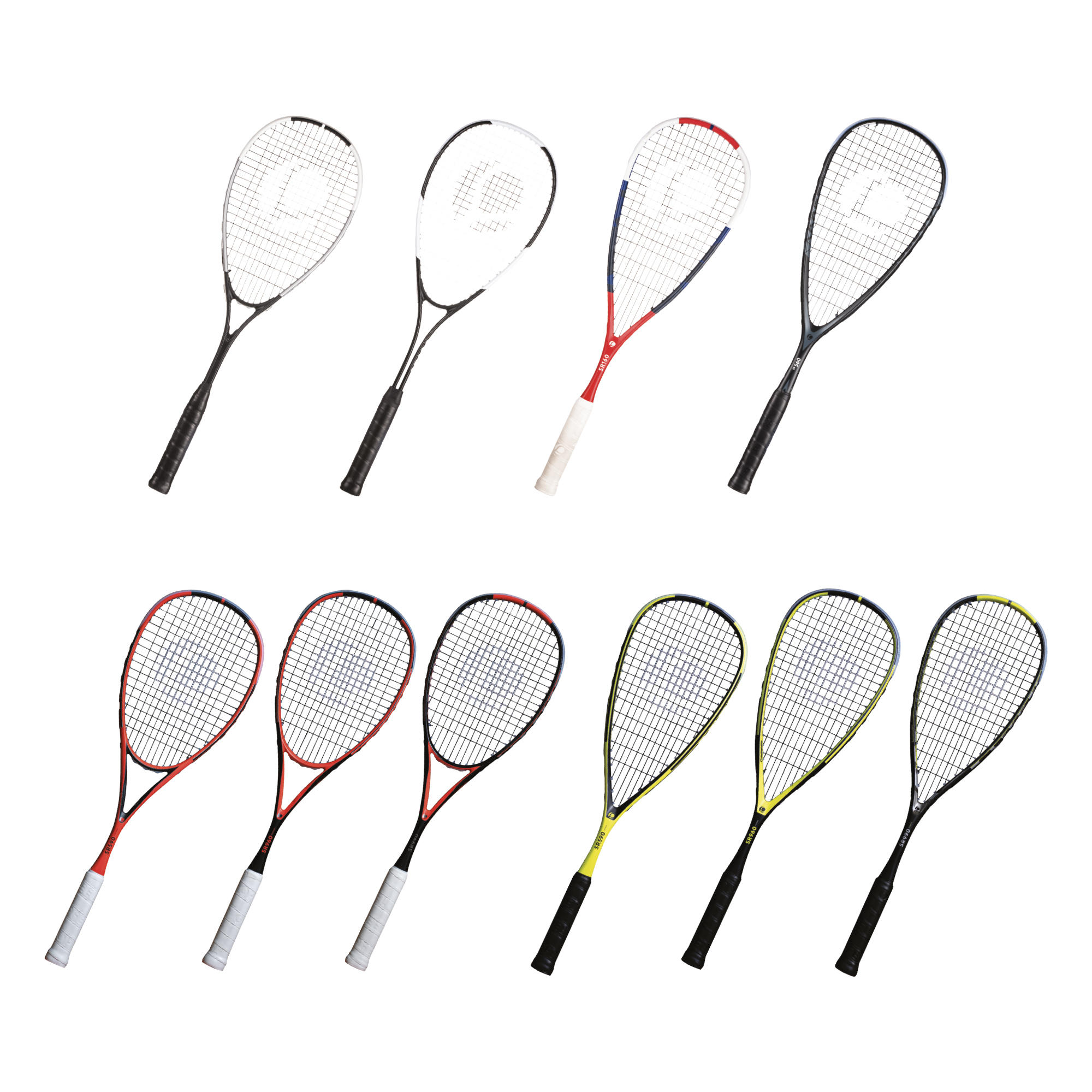 Kit Digital Squash Racquets Expo 2019 (10 racchette da esposizione e 6 racchette di prova)