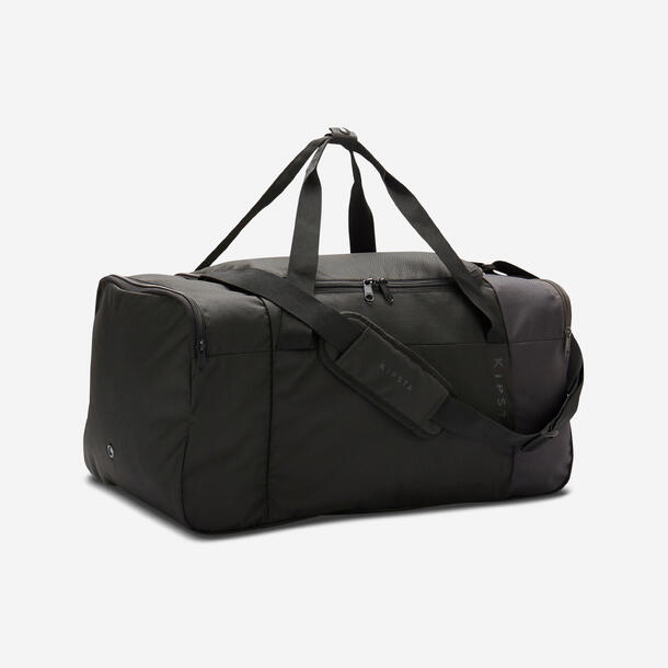 55L Sports Bag Kipsta Essential - Black
