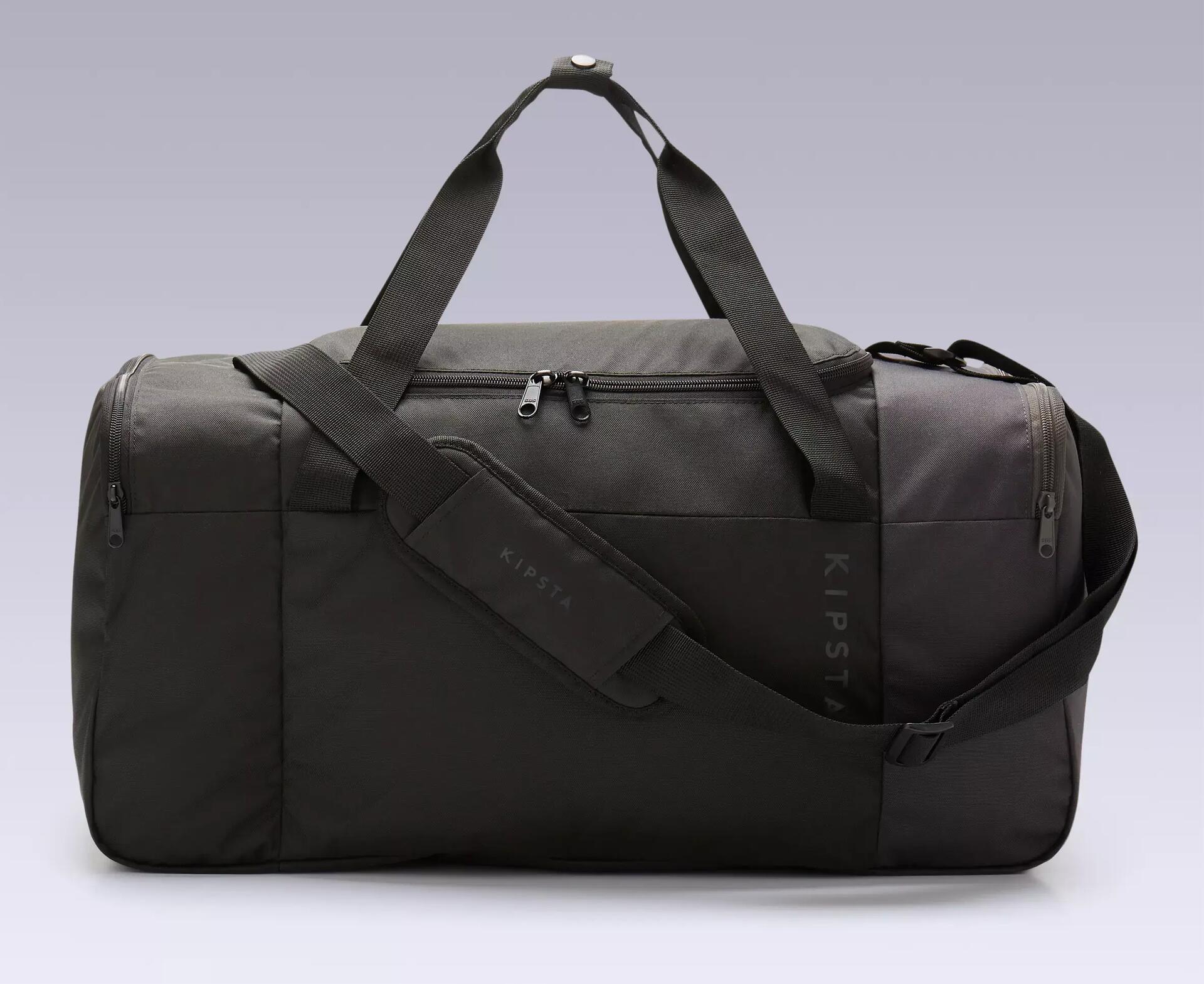 55L Sports Bag Kipsta Essential - Black