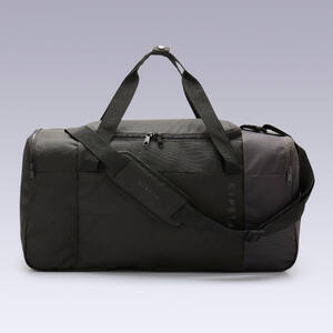 Football Duffle Bag, Lightweight, Multiple Compartment, 55L Capacity - Black