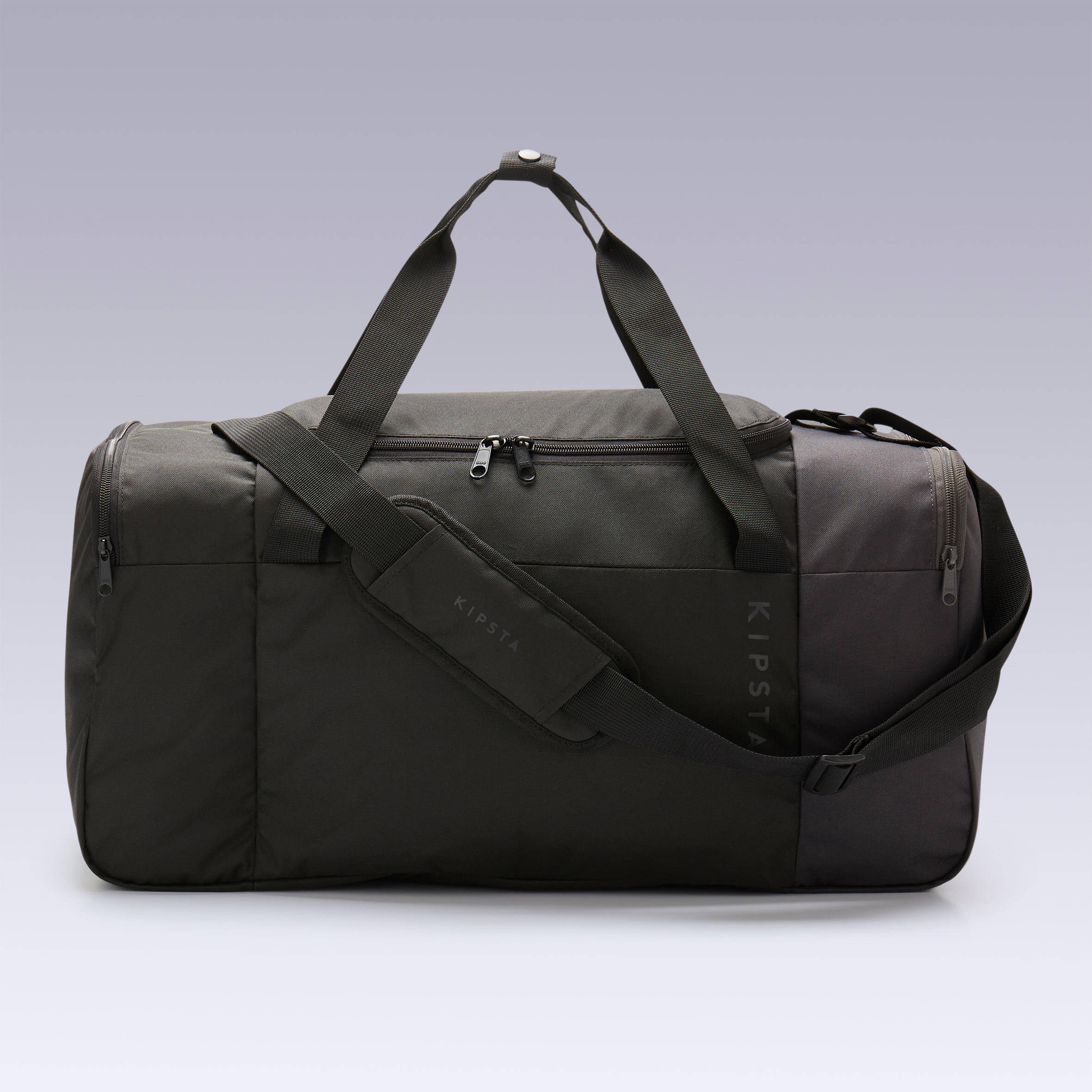 Football Duffle Bag, Lightweight, Multiple Compartment, 55L Capacity - Black -  1