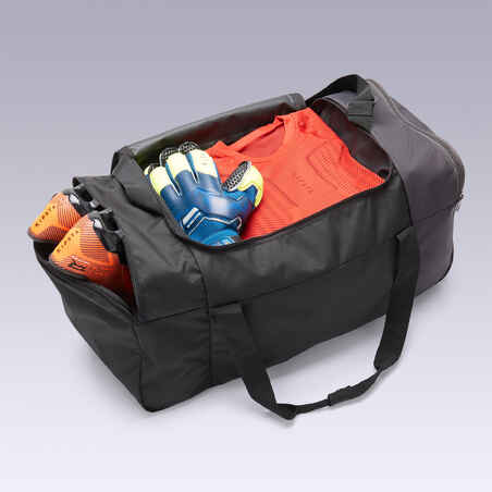 Bolsa de deporte 55L Kipsta Essentiel negro