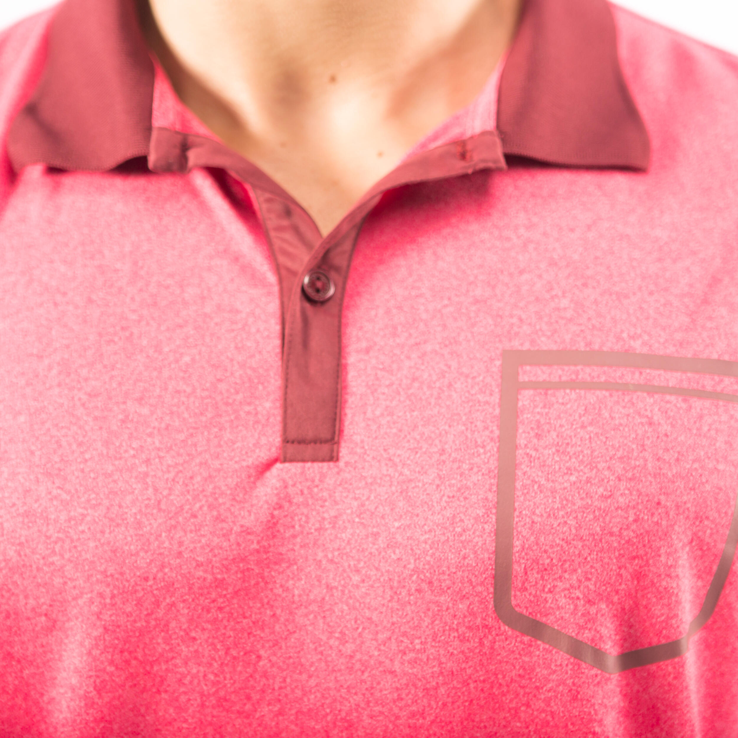 Soft Pocket Padel Tennis Badminton Squash Table Tennis Polo Shirt - Pink 4/14