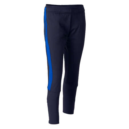 Pantalon d'entraînement de football enfant TP 500 [BAS COURTS] bleu et marine