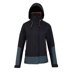 Women's sailing waterproof jacket SAILING 300 - Navy grey