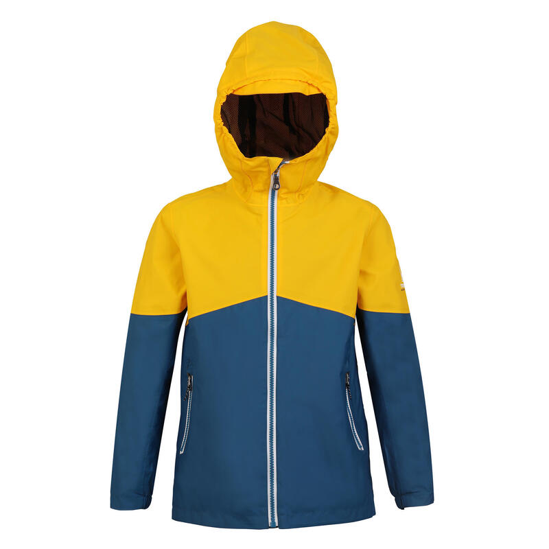 Kid's sailing waterproof jacket SAILING 100 - Yellow blue