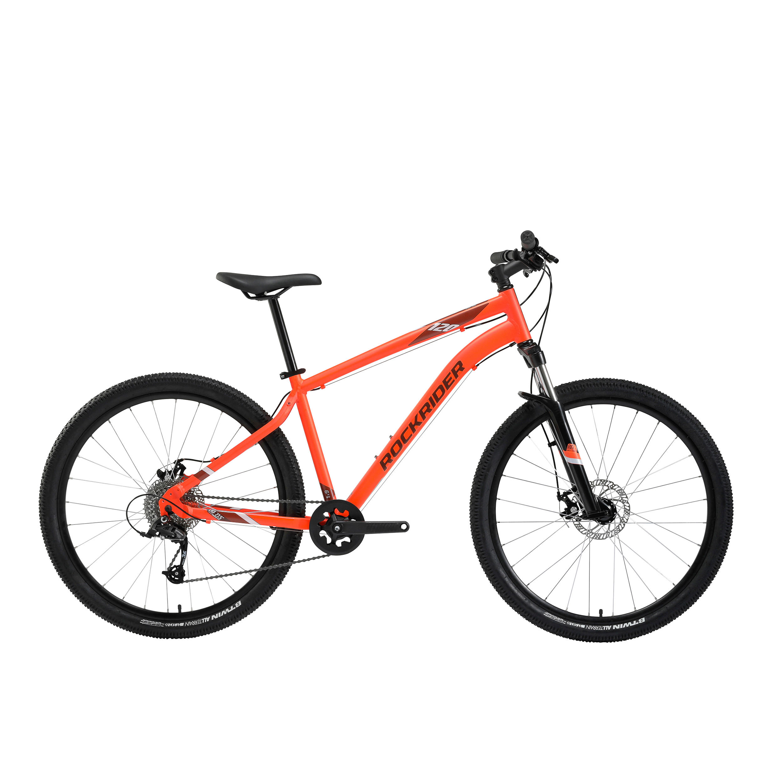 btwin mountain bike orange