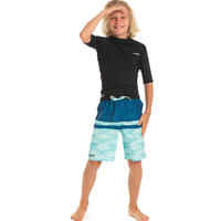 long swim shorts - blue