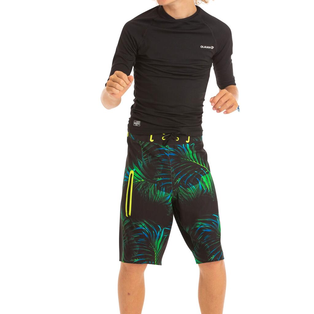 Boardshorts Surfen Jungen 900 Tween blau