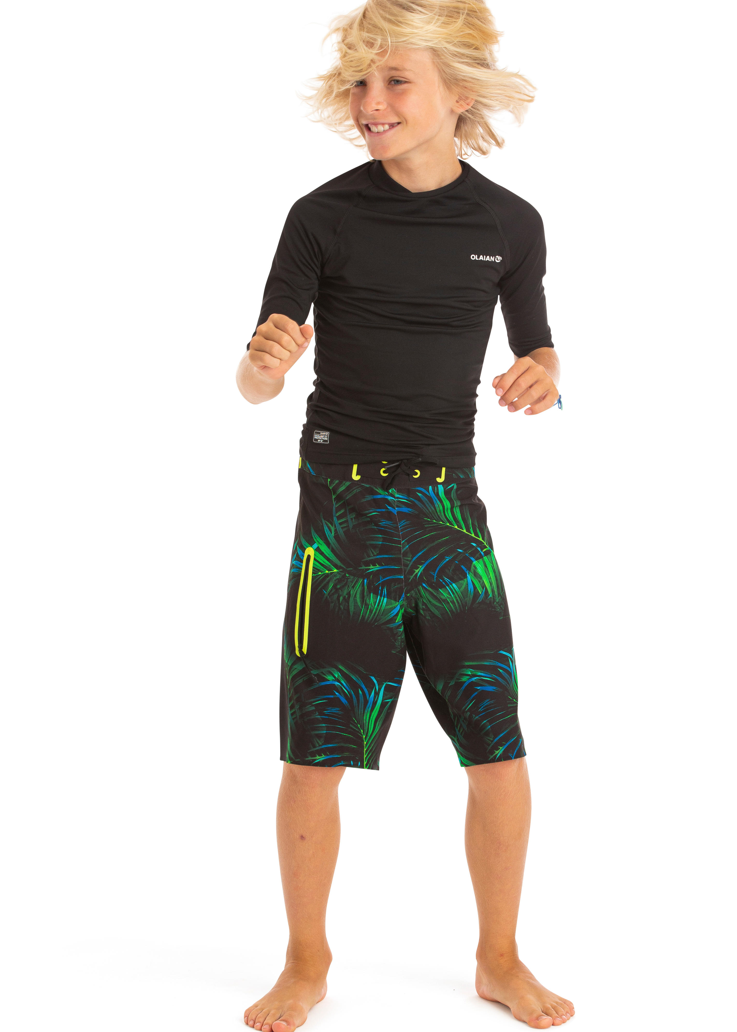 swim shorts/boardshort 900 black green 5/15