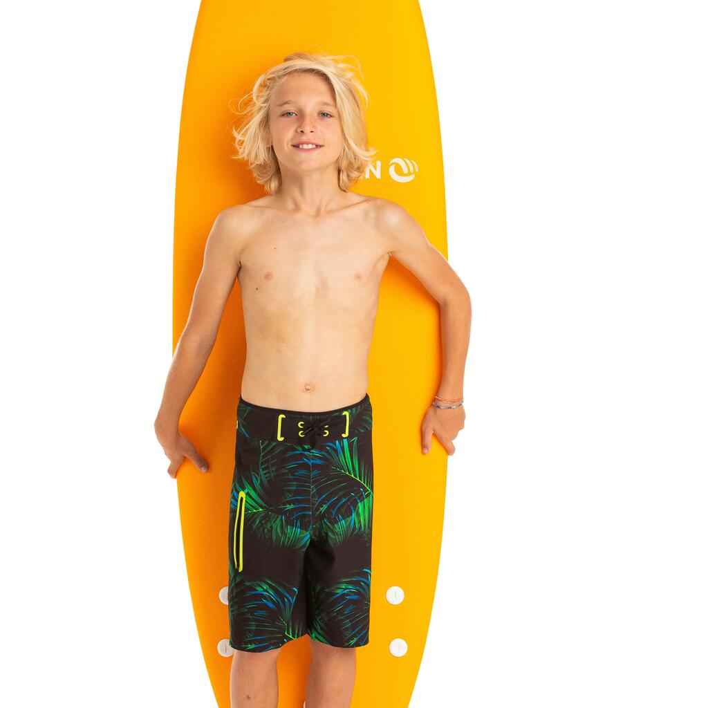 Boardshorts Surfen Jungen 900 Tween blau