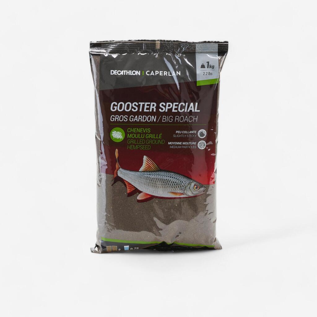 Črna vaba za ribolov velikih rdečeok GOOSTER SPECIAL (1 kg)