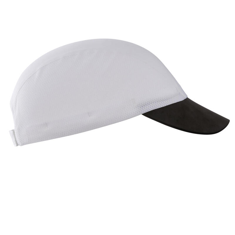 Casquette running trail Homme Femme - KIPRUN Modulable Saharienne blanche