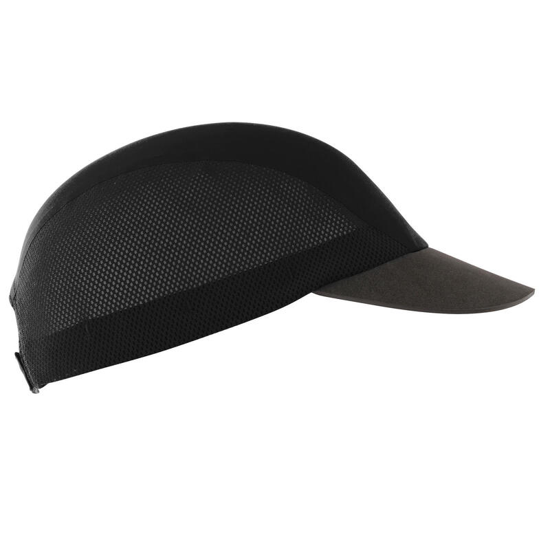 Casquette running trail Homme Femme - KIPRUN Modulable Saharienne noir