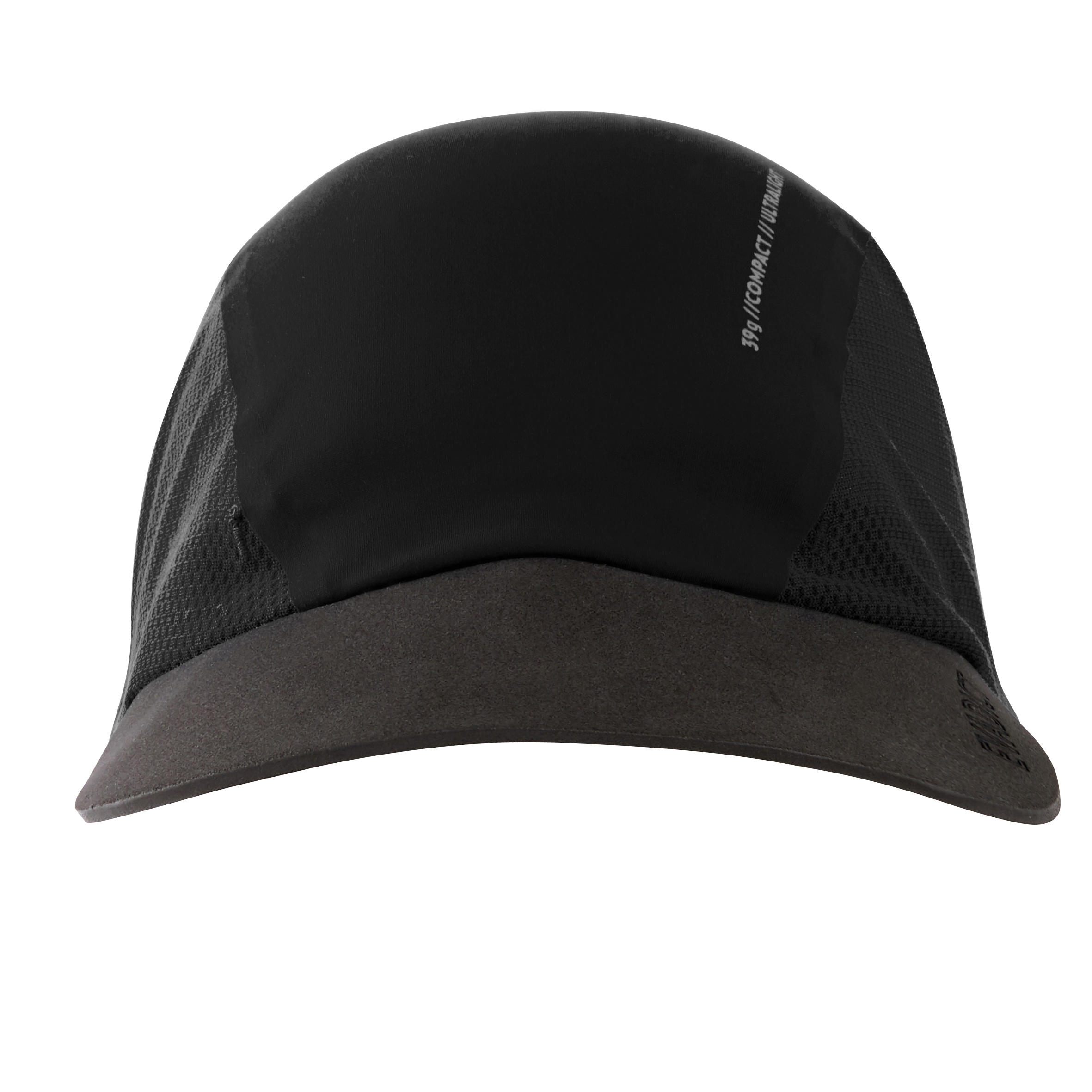 TRAIL RUNNING CAP - EVADICT LIGHTWEIGHT FLEXIBLE DESERT - BLACK
