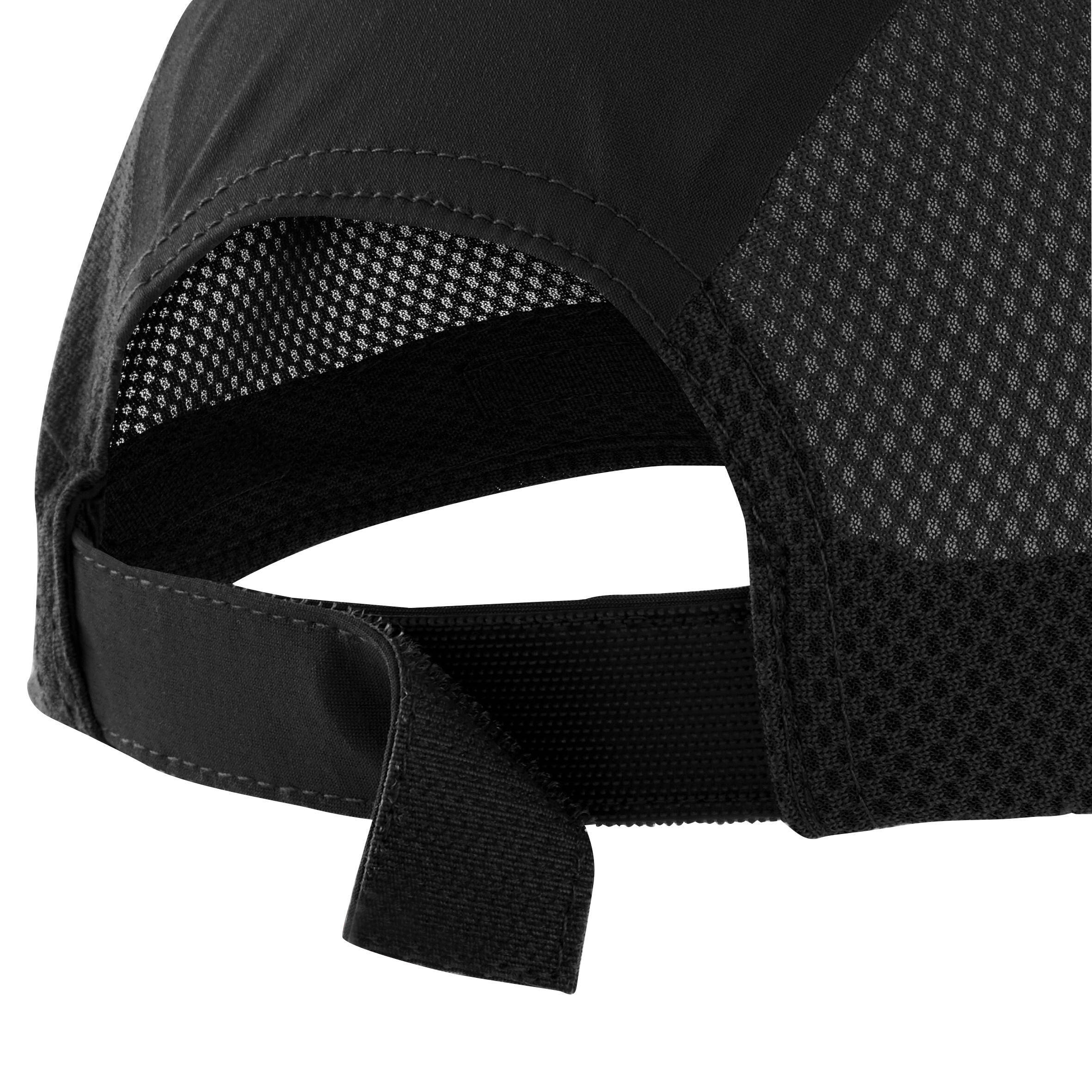 Unisex Trail Running Cap - Kiprun Flexible Desert Cap Black -  5