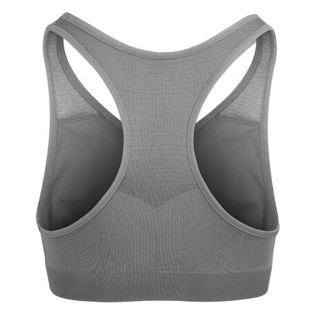 Classic Running Padded Crop Top - Grey