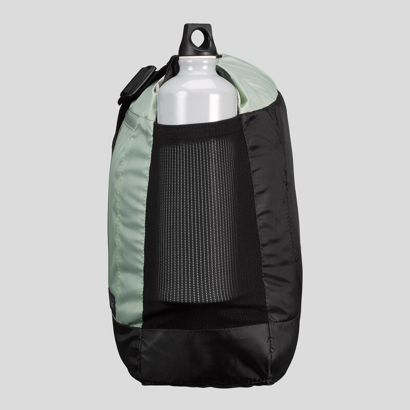 Compacte schoudertas voor backpacken Travel 15 liter groen